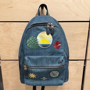 Coach Denim Special Edition Charlie Backpack